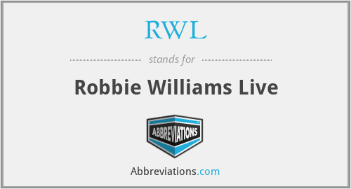 What does robbie williams stand for?